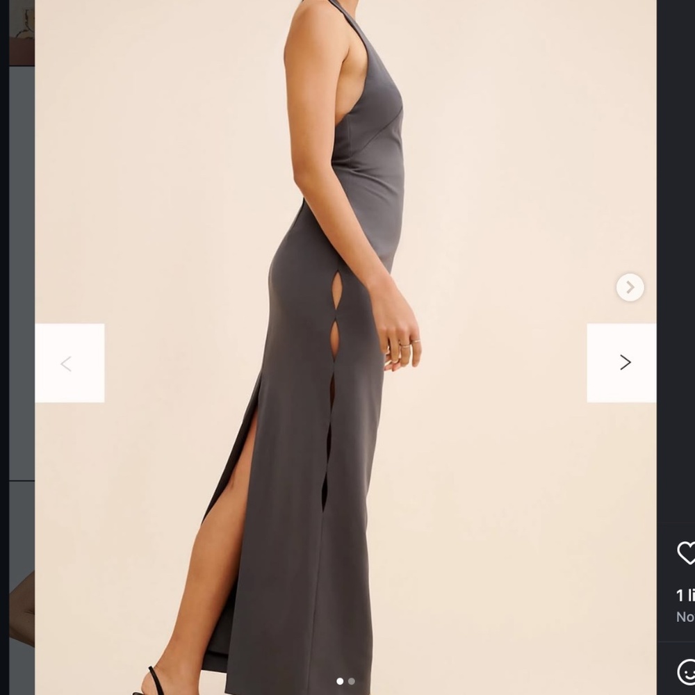 Free People Liv Foster Stretch Crepe Column Gown